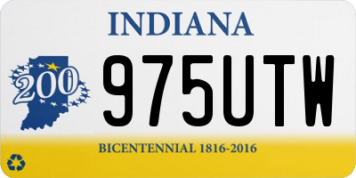IN license plate 975UTW