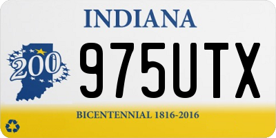 IN license plate 975UTX