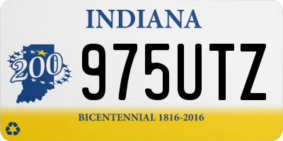 IN license plate 975UTZ