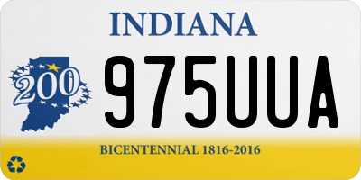 IN license plate 975UUA