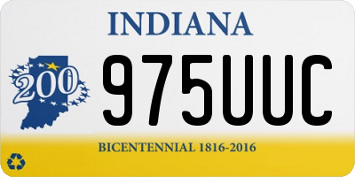 IN license plate 975UUC