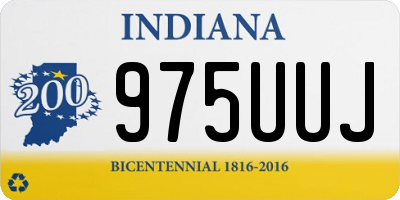 IN license plate 975UUJ
