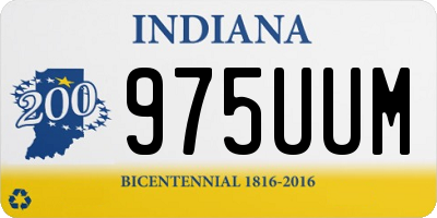 IN license plate 975UUM
