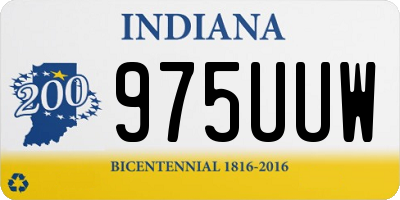 IN license plate 975UUW
