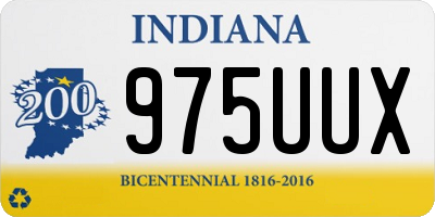 IN license plate 975UUX