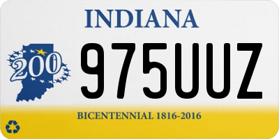 IN license plate 975UUZ