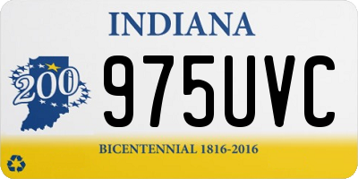 IN license plate 975UVC