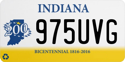 IN license plate 975UVG