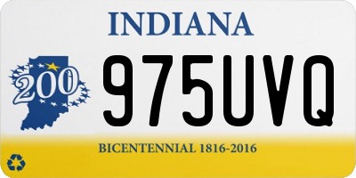 IN license plate 975UVQ