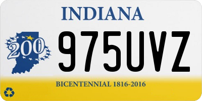 IN license plate 975UVZ