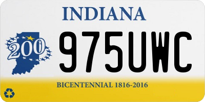 IN license plate 975UWC