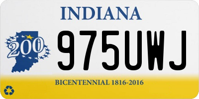IN license plate 975UWJ