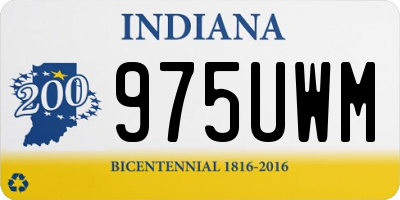 IN license plate 975UWM