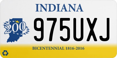 IN license plate 975UXJ