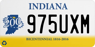 IN license plate 975UXM