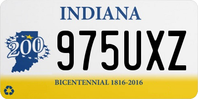 IN license plate 975UXZ