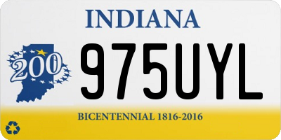 IN license plate 975UYL
