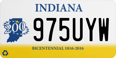 IN license plate 975UYW