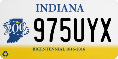 IN license plate 975UYX