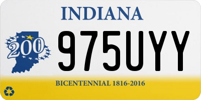 IN license plate 975UYY