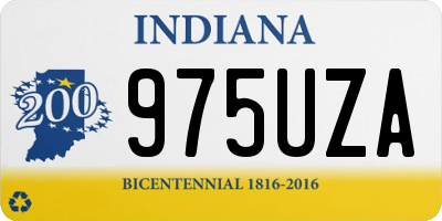 IN license plate 975UZA
