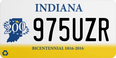IN license plate 975UZR