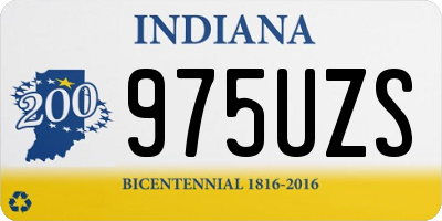 IN license plate 975UZS