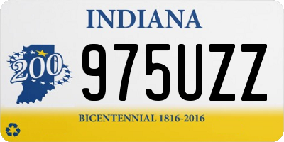 IN license plate 975UZZ