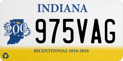 IN license plate 975VAG