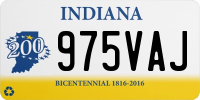 IN license plate 975VAJ