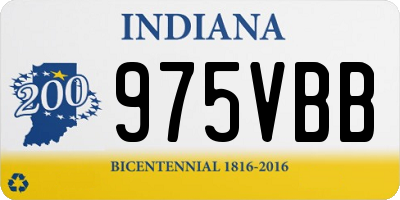 IN license plate 975VBB