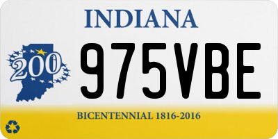 IN license plate 975VBE