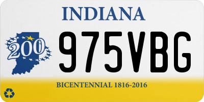 IN license plate 975VBG