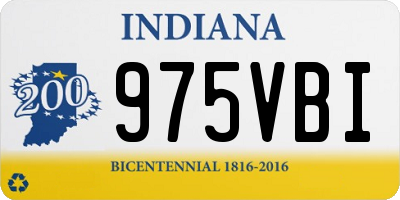 IN license plate 975VBI