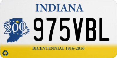 IN license plate 975VBL