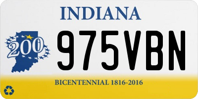 IN license plate 975VBN