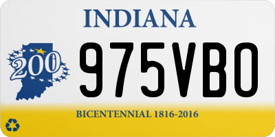 IN license plate 975VBO