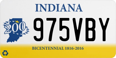 IN license plate 975VBY