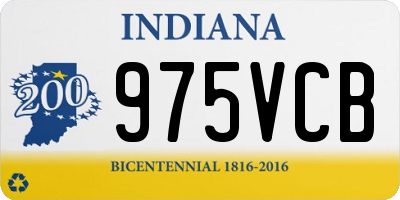 IN license plate 975VCB