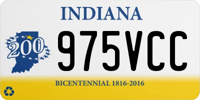 IN license plate 975VCC