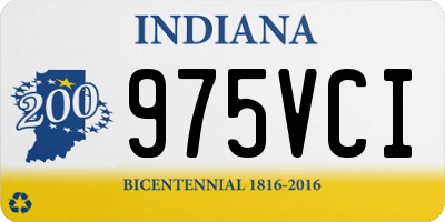 IN license plate 975VCI
