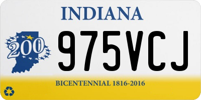 IN license plate 975VCJ