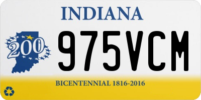 IN license plate 975VCM