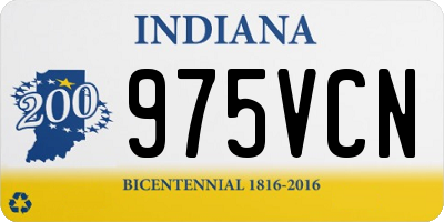 IN license plate 975VCN