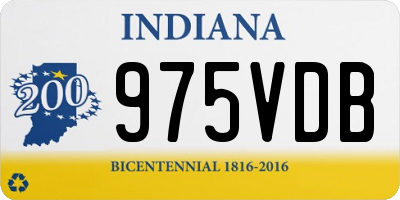 IN license plate 975VDB