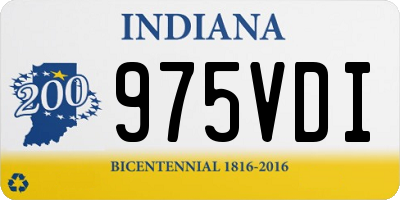 IN license plate 975VDI