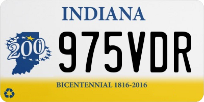 IN license plate 975VDR