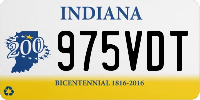 IN license plate 975VDT