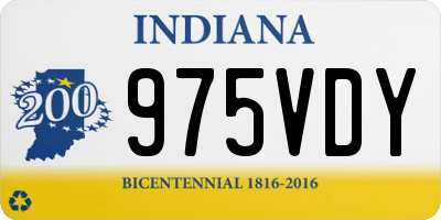 IN license plate 975VDY