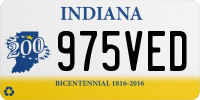 IN license plate 975VED